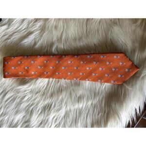 Meeting Street Handmade Orange Golf Pattern Tie